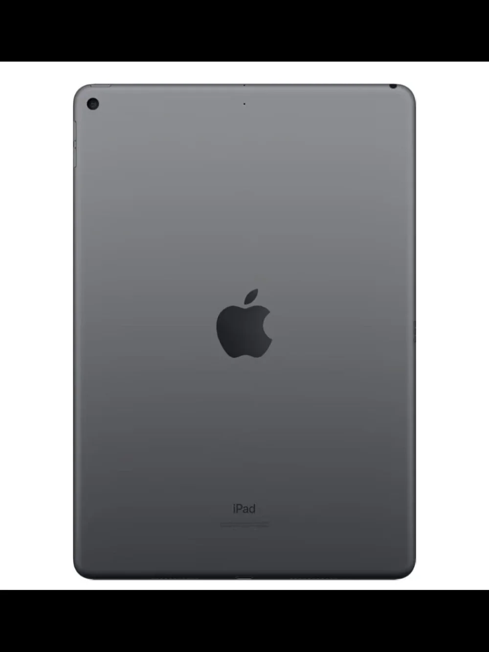 Apple iPad in Space Gray and Black Front - 10.2